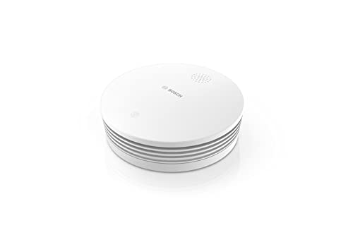 Bosch Smart Home Rauchmelder II, mit App-Funktion und austauschbarer Batterie, kompatibel mit Apple HomeKit