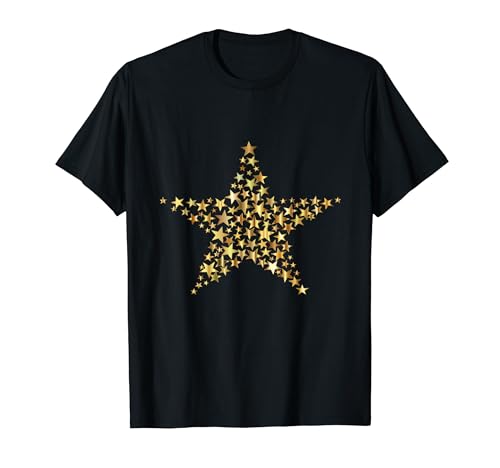 Goldene Sterne goldener Stern T-Shirt