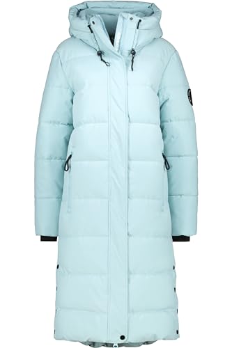 ALIFE and Kickin KatiaAK A Puffer Coat – Damen Wintermantel Steppmantel – Lange Winterjacke für Kalte Tage – Mantel für Herbst & Winter – Perfekt für Freizeit & Alltag Glacial Blue M