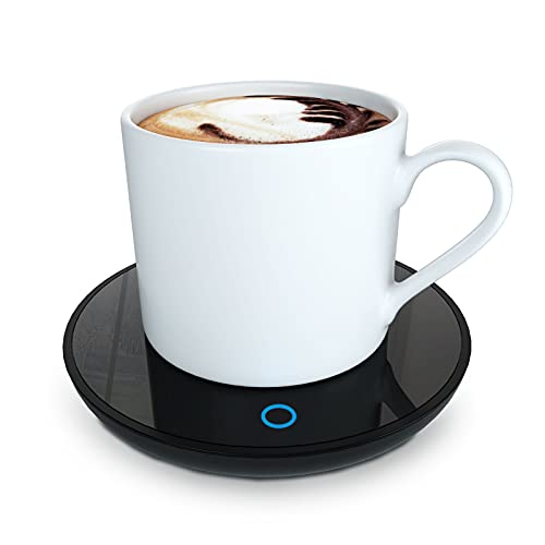 GARMEE Elektrischer Kaffeewärmer kaffetasse warmhaltend - Smart Schreibtisch Tassenwärmer mit 2 Temperatureinstellungen Tassenwärmer Teewärmer Elektrischer Getränkewärmer für Kakao Milch