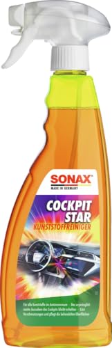 SONAX CockpitStar (750 ml) Cockpitreiniger reinigt und pflegt alle Kunststoffteile im Auto, antistatisch und staubabweisend / Art-Nr. 02494000