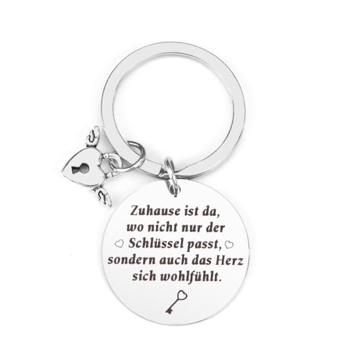 Yilousy Einweihungsgeschenk Haus, SchlüSselanhäNger Einzugsgeschenke, Geschenk zum Einzug Ins Haus, Geschenkideen zum Einzug, Neues Zuhause Geschenk, SchlüSselanhäNger Zuhause