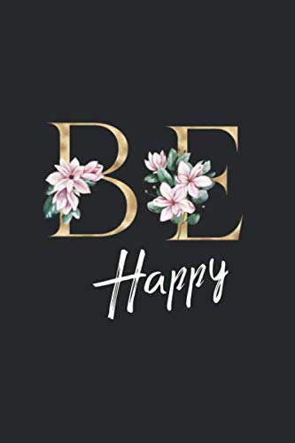 Meine Vorsätze für 2020: Be Happy: Notizbuch | schöne Geschenkidee für Watercolor Magnolien Design Liebhaber| Punktraster | Softcover | zum selbst Ausfüllen und Gestalten | ca. a5 | 100 Seiten