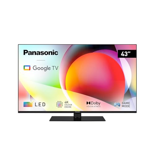 Panasonic TN-43W70AEZ, W70-Serie 43 Zoll 4K Ultra HD LED Smart TV, 2024, Google Assistant, Chromecast, Dolby Vision & Atmos, Gaming-Modus, Bluetooth, für EIN außergewöhnliches visuelles Erlebnis