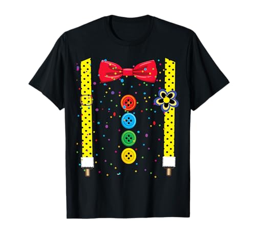 Clown Karneval Kostüm Clownskostüm Clowns Fasching Konfetti T-Shirt