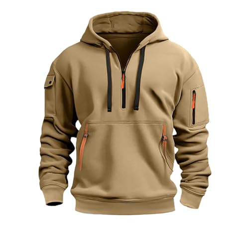 Rrongwn Hoodie Herren Oversize Winter Dicke Kapuzenpulli Casual Sweatshirt Hip Hop Outdoor Kapuzenpullover Personalisierte Hoodie Langarm Hooded Pullover 2024 Winter Pulli Bequem Oberteile