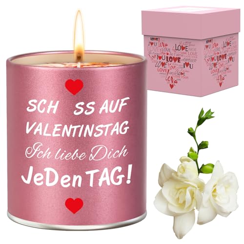 Valentinstag Kerze Geschenk für Sie Frauen Geschenke für Sie vom Freund, Ehemann lustige Valentinstagsgeschenke Duftkerzen Geschenke für Frau Freundin an Valentinstag Geburtstag Jahrestag Weihnachten