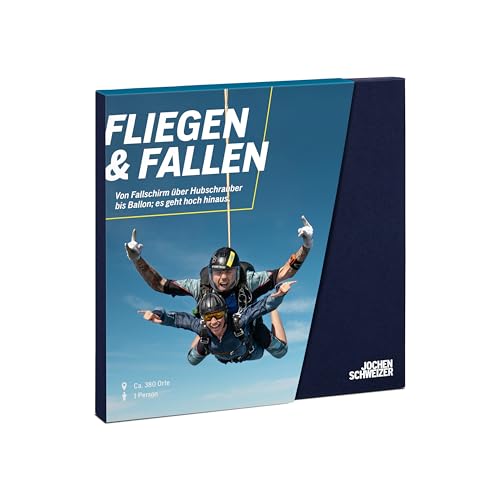 JOCHEN SCHWEIZER Geschenkbox Fliegen & Fallen, ca. 44 Erlebnisse an 300 Standorten, Erlebnis-Gutschein für 1 Person