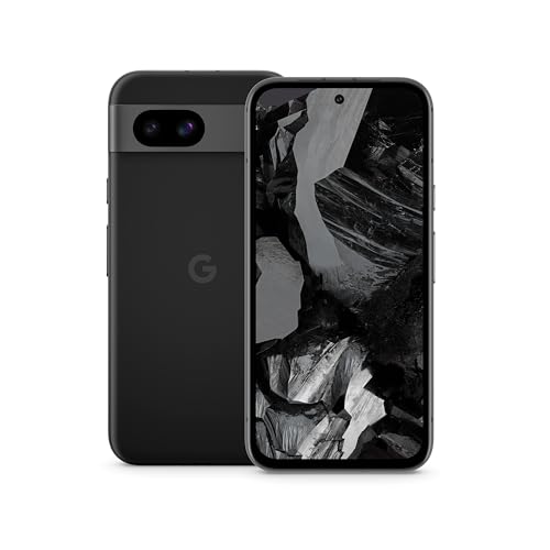 Google Pixel 8a: Android-Smartphone ohne SIM-Lock mit fortschrittlicher Pixel-Kamera, Langer Akkulaufzeit und leistungsstarken Sicherheitsfunktionen – Obsidian, 256GB