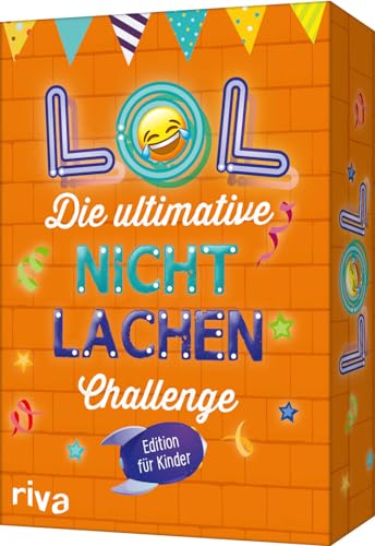 LOL – Die ultimative Nicht-lachen-Challenge – Edition für Kinder: Mit den besten Witzen, Flachwitzen, Scherzfragen. Ab 6 Jahren. Partyspiel für Kindergeburtstage