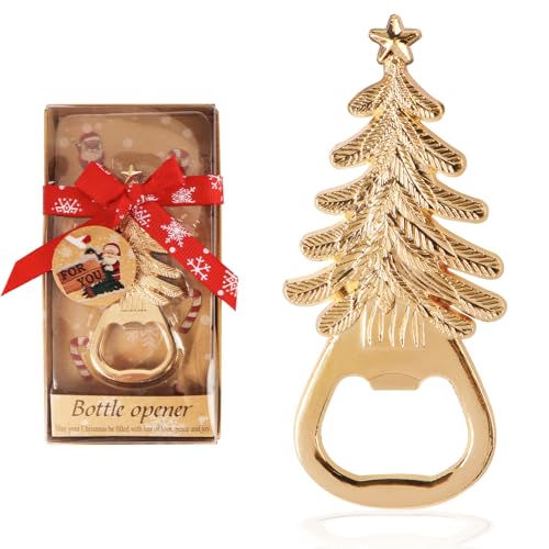 COLOFALLA Weihnachten Geschenke Flaschenöffner Weihnachten Hirsch Tannenbaum Bottle Opener Weihnachtsgeschenke Kronkorkenöffner für Männer Frauen Kollegen (Tannenbaum)