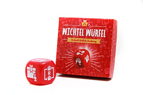 Der WICHTEL WÜRFEL - Die feucht fröhliche Bescherung! - Trinkspiel und Geschenkespaß - Wichteln, Schrottwichteln, Weihnachtsfeier, Party