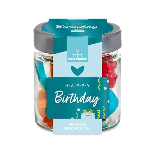 Happy Birthday - Süßes Geburtstagsgeschenk | 120g Fruchtgummi