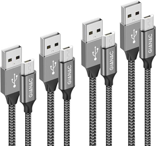 Micro USB Kabel, 4Pack[0.5M 1M 2M 3M] Nylon Micro USB Ladekabel Schnellladekabel High Speed Handy Datenkabel für Samsung Galaxy S7/ S6/ J7/ Note 5,Xiaomi,Huawei, Wiko,Motorola,Nokia,Kindle