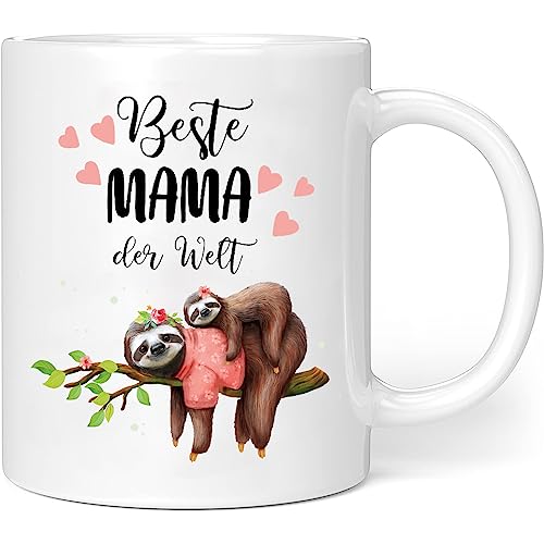 Geschenke für Mama - Beste Mama der Welt Faultier Tasse, Muttertagsgeschenke Geburtstagsgeschenk für Mama, Geschenke zum Muttertag, Beste Mama Geschenk von Tochter und Sohn