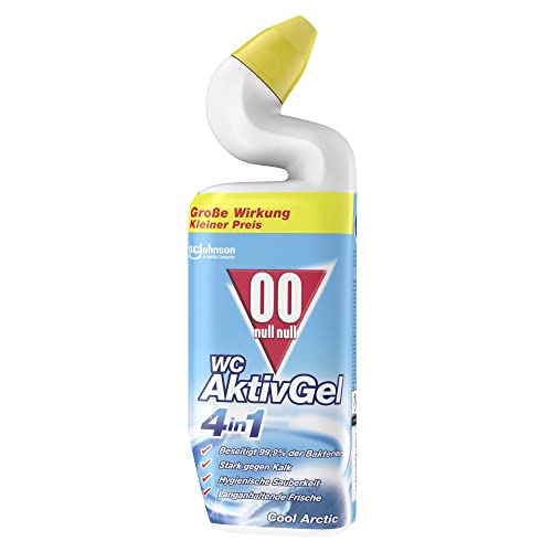 00 null null WC AktivGel 4in1 Flüssiger WC-Reiniger, Cool Arctic, 1er Pack (1x750 ml)