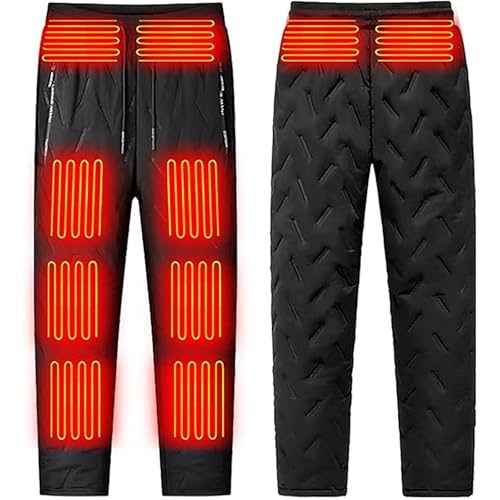 EQWIGKEIT Arbeitshosen männer, Schneehose Herren Winter Warm Softshellhose Wanderhose Winddicht Lang Outdoorhose Winterhose Gefüttert Snowboardhose Sports Fahrradhose Skihose Trekkinghose