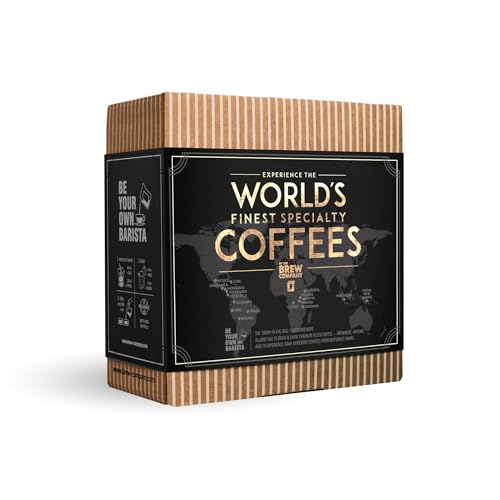 Innovatives Kaffee Geschenk Set für Männer & Frauen - 5 Beste Single Estate Spezialitäten & Bio Kaffees Aus Aller Welt | Brauen & Genießen Sie Jederzeit & Überall | Probierset für Kaffeeliebhaber