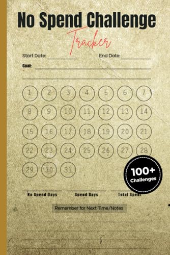 No Spend Challenge Tracker: Start Your Journey to Financial Liberation and a Conscientious Connection with Your Finances