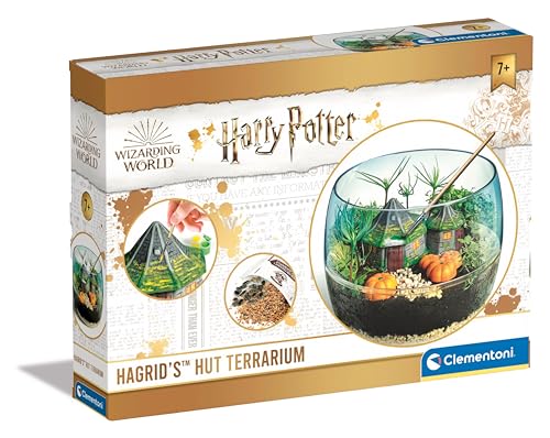 Clementoni Harry Potter Terrarium - Set mit Zubehör für ein Miniatur Ökosystem - Spielzeug zum Aufziehen von Pflanzen - Baukasten für Potterheads ab 7 Jahren, 19248