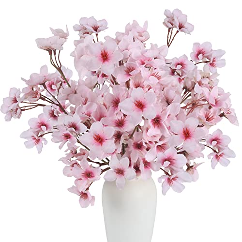 GGISUI 4 STÜCK Künstliche Kirschblüten Sakura Blumen Rosa Seidenblumen Kirschblütenzweige Frühling für Zuhause Garten Party Hochzeit Deko Blumenarrangement