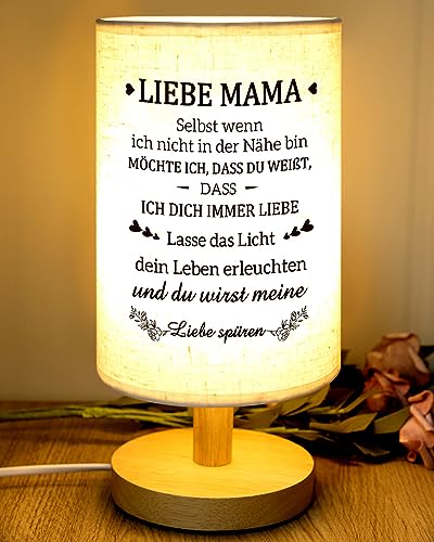 PRSTENLY Mama Geschenke, beste Mama Geburtstagsgeschenk Tischlampe Geschenke für Mama Geburtstagsgeschenke für Mama von Tochter Sohn, Weihnachtsgeschenke Ruhestand Geschenk Dankeschön