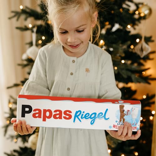 XXL kinder Riegel personalisiert mit Name - Geschenkidee zu Weihnachten für Männer & Frauen mit 3x 10er Packung kinder Riegel Schokolade (630 gramm)