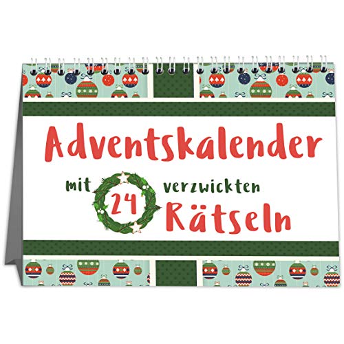 Rätsel Adventskalender Erwachsene mit 24 kniffligen Rätseln - 2024 für Singles, Paare und Familien - Perfekt zum Verschenken - Sophies Kartenwelt