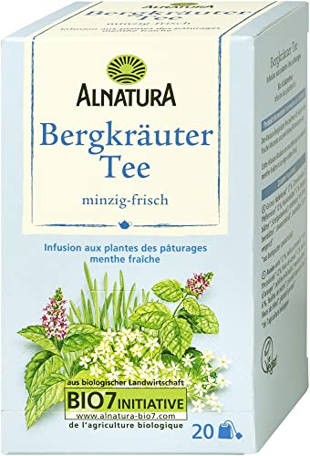 Alnatura Bio Bergkräuter Tee, 20 Beutel, 35g