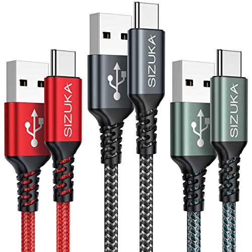 USB C Kabel, [3Stück 2M] Ladekabel USB C Fast Charge Schnellladekabel Typ C Ladekabel für Samsung Galaxy S22 S21 S20 S10 S9 S8 Plus, Note 10 9 8, A71 A53 A33 A20 usw…