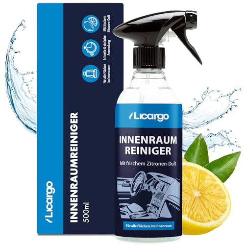 LICARGO® Innenraumreiniger (500ml) - Cockpit Reiniger pH neutral - porentiefe Reinheit für Kunststoff, Polster, Leder - Auto Innenraum, Cockpitpflege, Innenraumreiniger