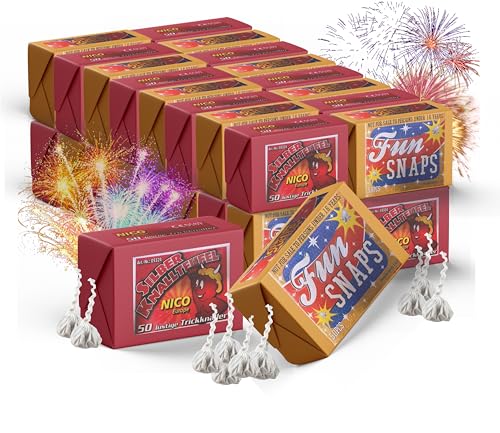 TK Gruppe Timo Klingler 1000x Knallerbsen Happysparks® - Fun Snaps Silvester wie Knallteufel Knaller für Jugendlichen & Kinder