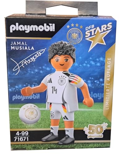 PLAYMOBIL DFB Stars Spielerfiguren zur Auswahl - Limitierte Auflage zur EM 2024 (71671 - Jamal Musiala)