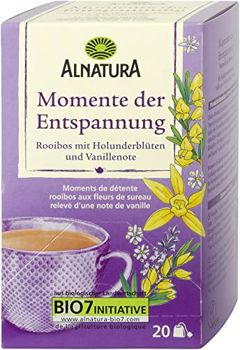 Alnatura Bio Momente der Entspannung Tee, 20 Beutel, 40g