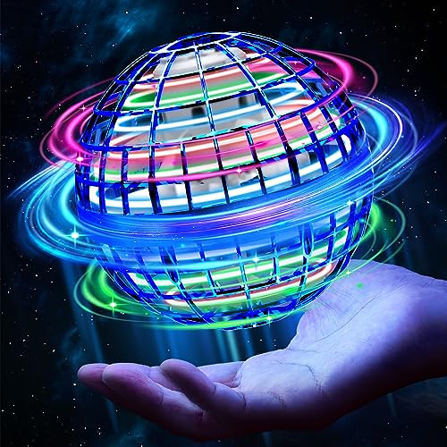 Fliegender Ball,Magic Flying Orb Ball,Hand Controlled Hover Ball Schwebender Ball mit LED Licht Flying Spinner Mini Drohne Für Kinder Geschenke Für Jungen Mädchen Indoor Outdoor