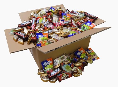 CAPTAIN PLAY Karneval Wurfmaterial, 3 kg Mix, 200 Teile Wurfmaterial Karneval ein Einzelverpackung, Süßigkeiten Großpackung mit Resten von Halloween, Weihnachten und Ostern