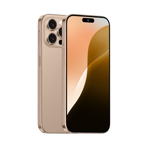 MTGud 4G Smartphone Without Contract, 6.6 Inch HD Screen, 16GB ROM, Android 10.0, 5000 mAh Battery,13MP+16MP Dual Camera, Dual SIM/Face ID Unlock,Basic 4G Mobile Phone (Gold)