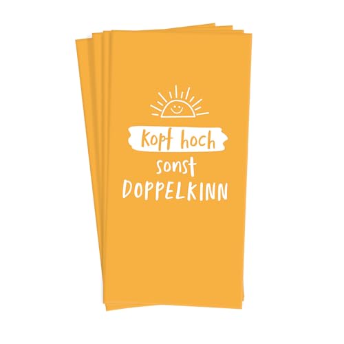 Grafik Werkstatt Taschentücher mit Spruch | Geschenkidee | 10 Stück | Kopf hoch