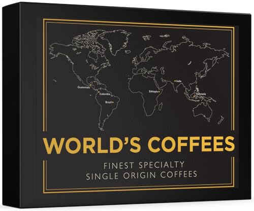 Black Vibes - Geschenkset WORLD'S COFFEES | Gemahlener Kaffee 300g (6x50g)