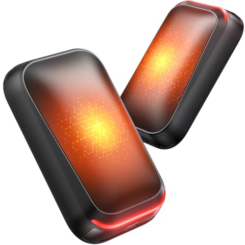 Gaiatop Taschenwärmer Handwärmer Elektrisch 2-Pack, Kompakt für Handschuhe | USB Handwärmer Wiederverwendbar mit Magnet, 3 Stufen, Wichtelgeschenk Adventskalender Füllung Geschenke für Männer Frauen