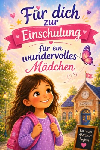 Für dich zur Einschulung: 12 Mutmachgeschichten für ein wundervolles Mädchen - ideal als Erstlesebuch für den Schulstart und die 1. Klasse